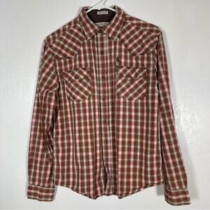 Cody James, Regular Fit Plaid Long Sleeve Snap Shirt. Size XL. Excellent cond!